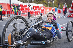 GENERALI BERLINER HALBMARATHON 2025: Kerstin Abele Handbiker © Sportografen
