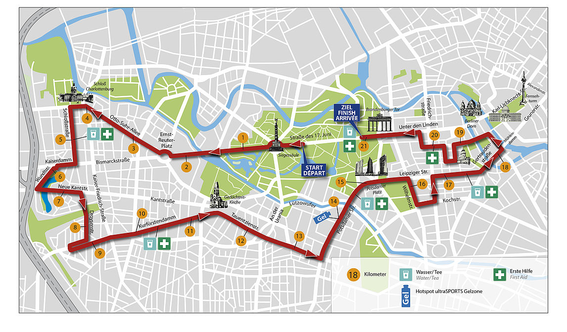 Generali Berliner Halbmarathon Course