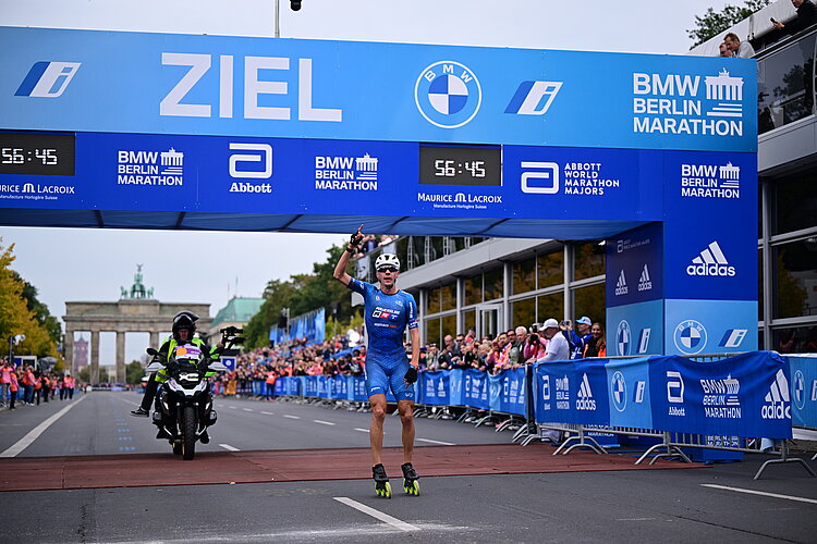 BMW BERLIN-MARATHON: Gewinner des Inlinemarathons 2022 Bart Swings © SCC Events